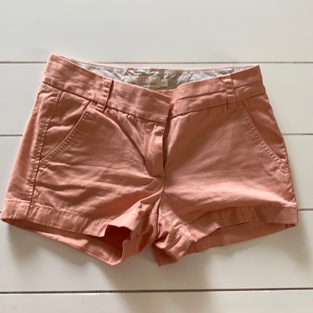 Peach JCREW chino shorts